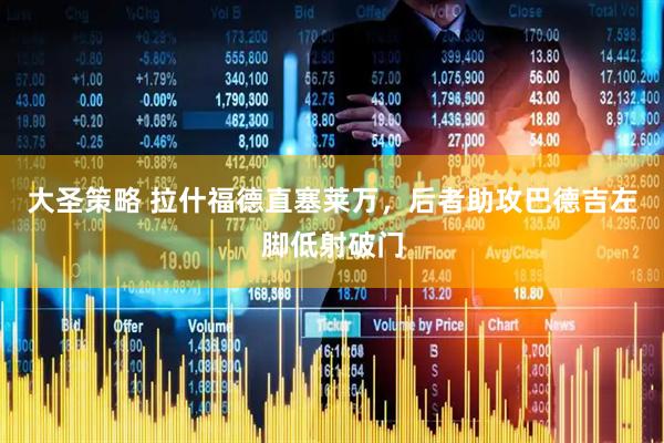 大圣策略 拉什福德直塞莱万，后者助攻巴德吉左脚低射破门